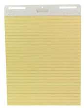 Easel Pad with yellow paper