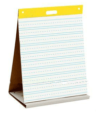 Sticky Back Ruled Easel Pads